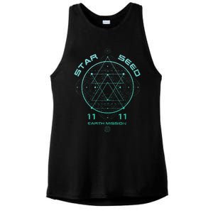 Starseed Sacred Geometry Ladies PosiCharge Tri-Blend Wicking Tank