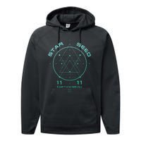 Starseed Sacred Geometry Performance Fleece Hoodie