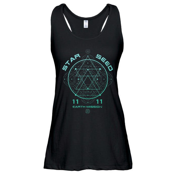 Starseed Sacred Geometry Ladies Essential Flowy Tank