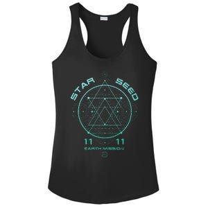 Starseed Sacred Geometry Ladies PosiCharge Competitor Racerback Tank