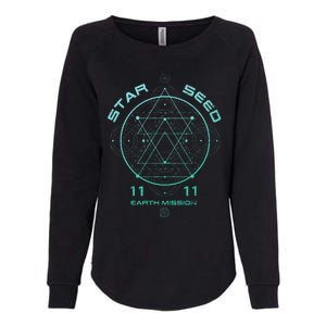 Starseed Sacred Geometry Womens California Wash Sweatshirt