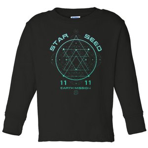 Starseed Sacred Geometry Toddler Long Sleeve Shirt