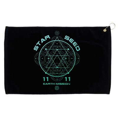 Starseed Sacred Geometry Grommeted Golf Towel
