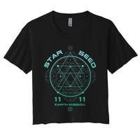 Starseed Sacred Geometry Women's Crop Top Tee