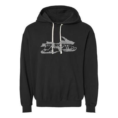 Snowmobile Snowmobile Gift Garment-Dyed Fleece Hoodie