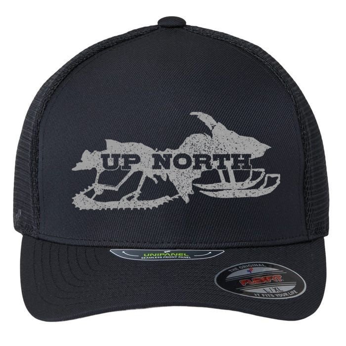 Snowmobile Snowmobile Gift Flexfit Unipanel Trucker Cap