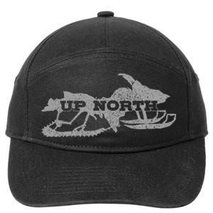 Snowmobile Snowmobile Gift 7-Panel Snapback Hat