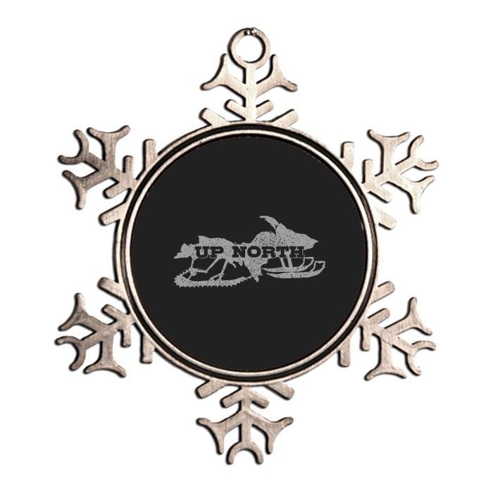 Snowmobile Snowmobile Gift Metallic Star Ornament