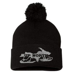 Snowmobile Snowmobile Gift Pom Pom 12in Knit Beanie