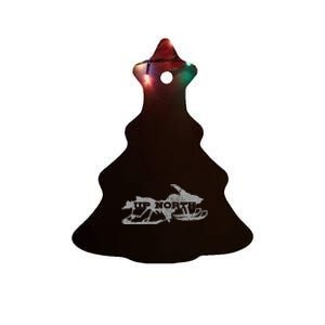 Snowmobile Snowmobile Gift Ceramic Tree Ornament