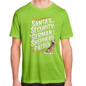 SantaS Security Ger Shepherd Christmas Dog Mom Funny Gift Adult ChromaSoft Performance T-Shirt