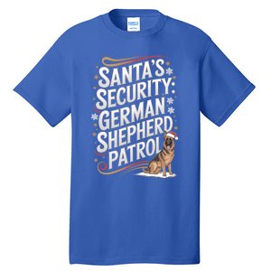 SantaS Security Ger Shepherd Christmas Dog Mom Funny Gift Tall T-Shirt