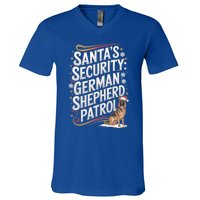 SantaS Security Ger Shepherd Christmas Dog Mom Funny Gift V-Neck T-Shirt