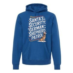 SantaS Security Ger Shepherd Christmas Dog Mom Funny Gift Premium Hoodie