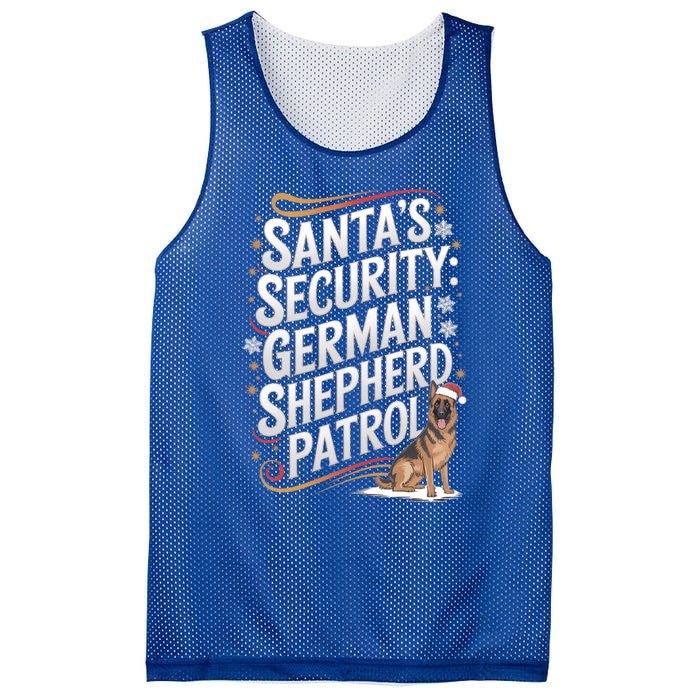 SantaS Security Ger Shepherd Christmas Dog Mom Funny Gift Mesh Reversible Basketball Jersey Tank