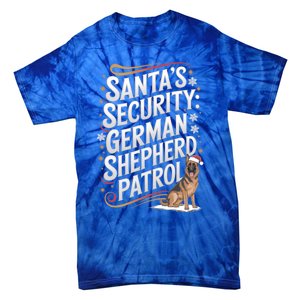 SantaS Security Ger Shepherd Christmas Dog Mom Funny Gift Tie-Dye T-Shirt