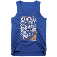 SantaS Security Ger Shepherd Christmas Dog Mom Funny Gift Tank Top