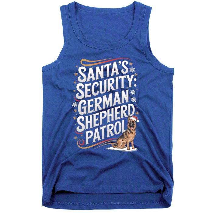 SantaS Security Ger Shepherd Christmas Dog Mom Funny Gift Tank Top