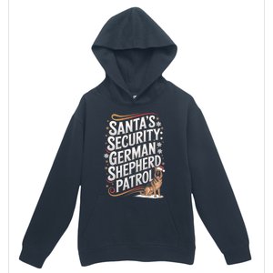 SantaS Security Ger Shepherd Christmas Dog Mom Funny Gift Urban Pullover Hoodie