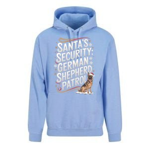 SantaS Security Ger Shepherd Christmas Dog Mom Funny Gift Unisex Surf Hoodie