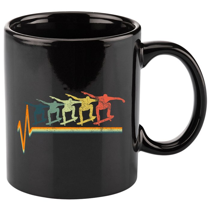 Skateboard Skater Gift Ollie 11oz C Handle Ceramic Mug