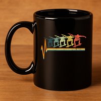Skateboard Skater Gift Ollie 11oz C Handle Ceramic Mug