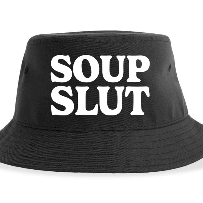 Soup Slut Hearts Funny Saying Adorable Sustainable Bucket Hat