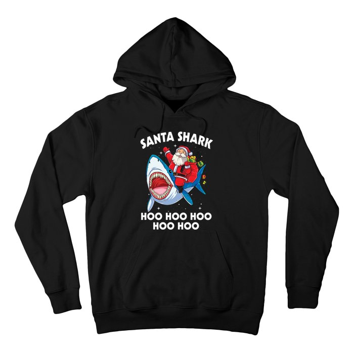 Santa Shark Hoo Hoo Hoo Hoo Hoo Christmas Hoodie