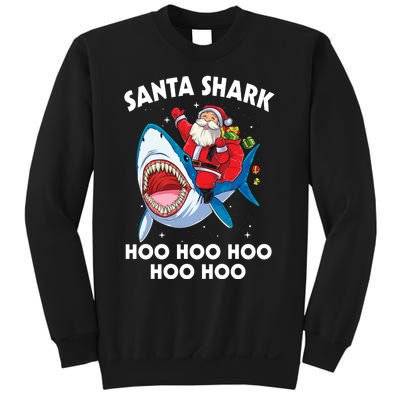 Santa Shark Hoo Hoo Hoo Hoo Hoo Christmas Sweatshirt