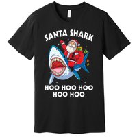 Santa Shark Hoo Hoo Hoo Hoo Hoo Christmas Premium T-Shirt