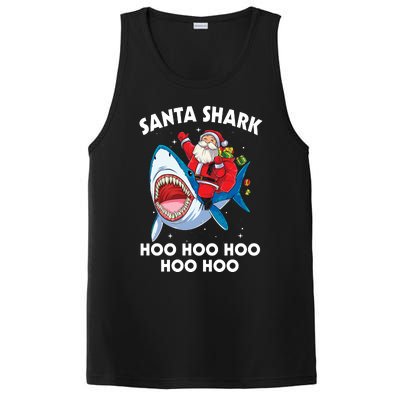 Santa Shark Hoo Hoo Hoo Hoo Hoo Christmas PosiCharge Competitor Tank