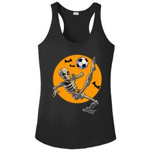 Soccer Skeleton Halloween Skeleton Soccer Player Ladies PosiCharge Competitor Racerback Tank