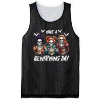 Sanderson Sisters Have A Bewitching Day Have A Bewitching Halloween Skeleton Mesh Reversible Basketball Jersey Tank