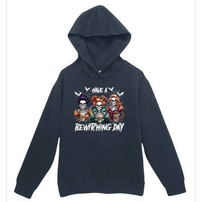 Sanderson Sisters Have A Bewitching Day Have A Bewitching Halloween Skeleton Urban Pullover Hoodie