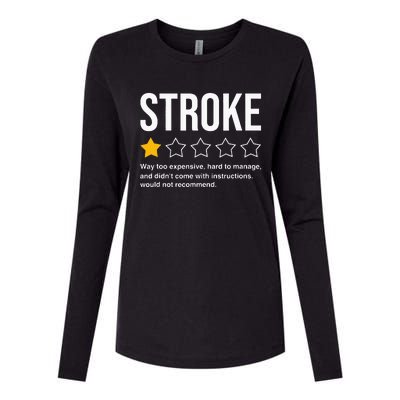 Stroke Survivor Heart Disease Warrior Fighter Cardiac Arrest Womens Cotton Relaxed Long Sleeve T-Shirt