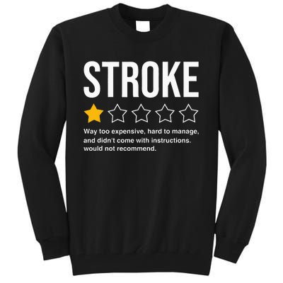 Stroke Survivor Heart Disease Warrior Fighter Cardiac Arrest Tall Sweatshirt