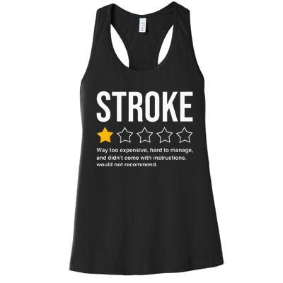 Stroke Survivor Heart Disease Warrior Fighter Cardiac Arrest Women's Racerback Tank