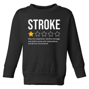 Stroke Survivor Heart Disease Warrior Fighter Cardiac Arrest Toddler Sweatshirt