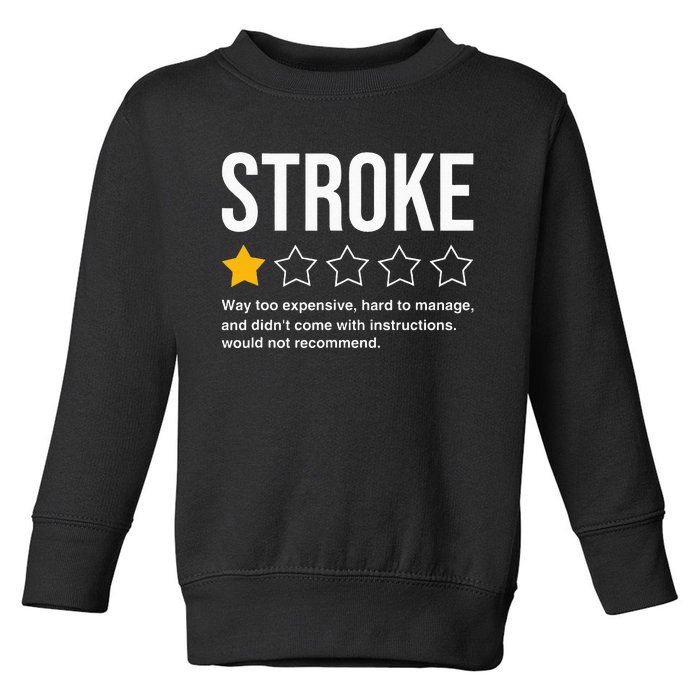 Stroke Survivor Heart Disease Warrior Fighter Cardiac Arrest Toddler Sweatshirt