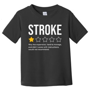 Stroke Survivor Heart Disease Warrior Fighter Cardiac Arrest Toddler T-Shirt