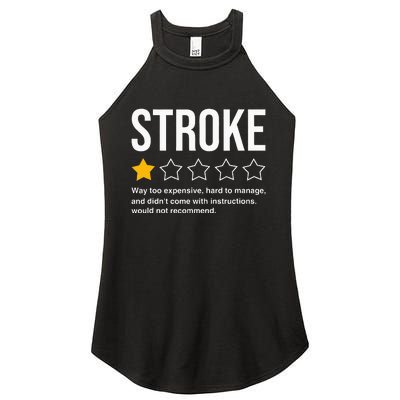 Stroke Survivor Heart Disease Warrior Fighter Cardiac Arrest Women's Perfect Tri Rocker Tank