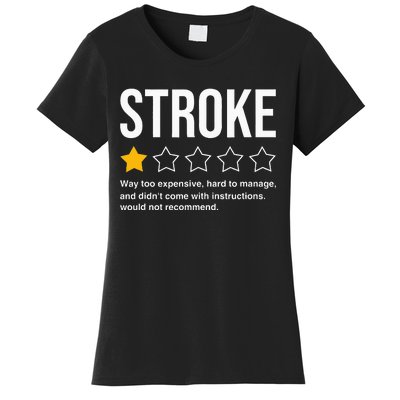 Stroke Survivor Heart Disease Warrior Fighter Cardiac Arrest Women's T-Shirt