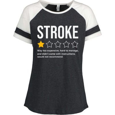 Stroke Survivor Heart Disease Warrior Fighter Cardiac Arrest Enza Ladies Jersey Colorblock Tee