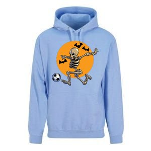 Soccer Skeleton Halloween Boy Soccer Player Halloween Unisex Surf Hoodie