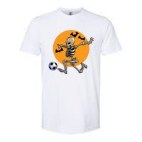 Soccer Skeleton Halloween Boy Soccer Player Halloween Softstyle CVC T-Shirt