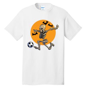 Soccer Skeleton Halloween Boy Soccer Player Halloween Tall T-Shirt