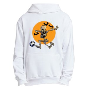 Soccer Skeleton Halloween Boy Soccer Player Halloween Urban Pullover Hoodie