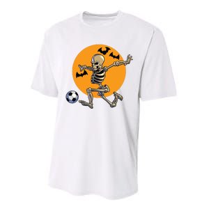 Soccer Skeleton Halloween Boy Soccer Player Halloween Performance Sprint T-Shirt