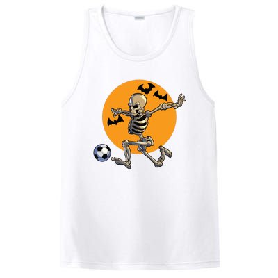 Soccer Skeleton Halloween Boy Soccer Player Halloween PosiCharge Competitor Tank