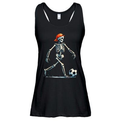 Skeleton Soccer Halloween Costume Ladies Essential Flowy Tank